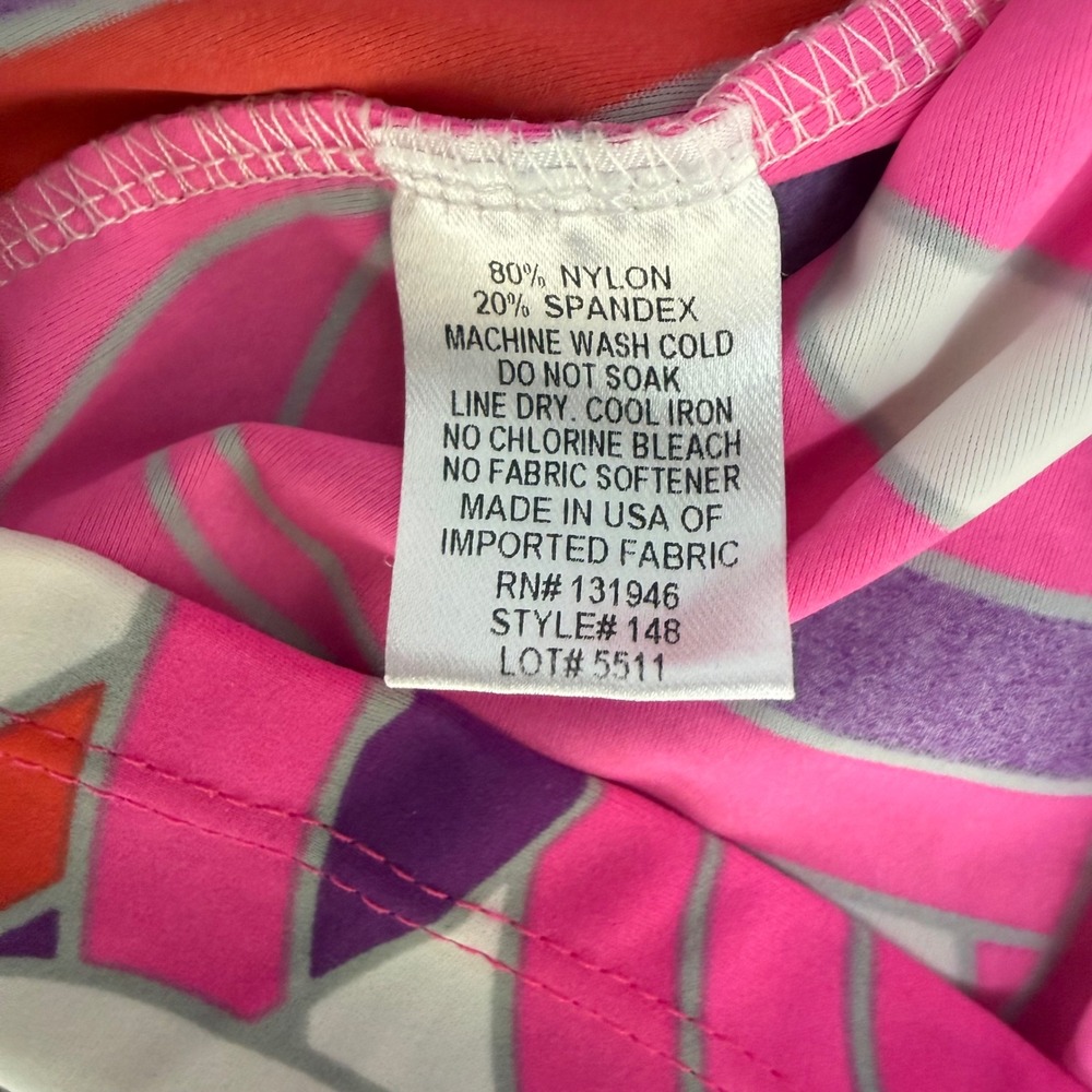 Jude Connally Womens Pink Purple Geometric Swirl Sleeveless Fit Flare Dress M - Picture 5 of 7